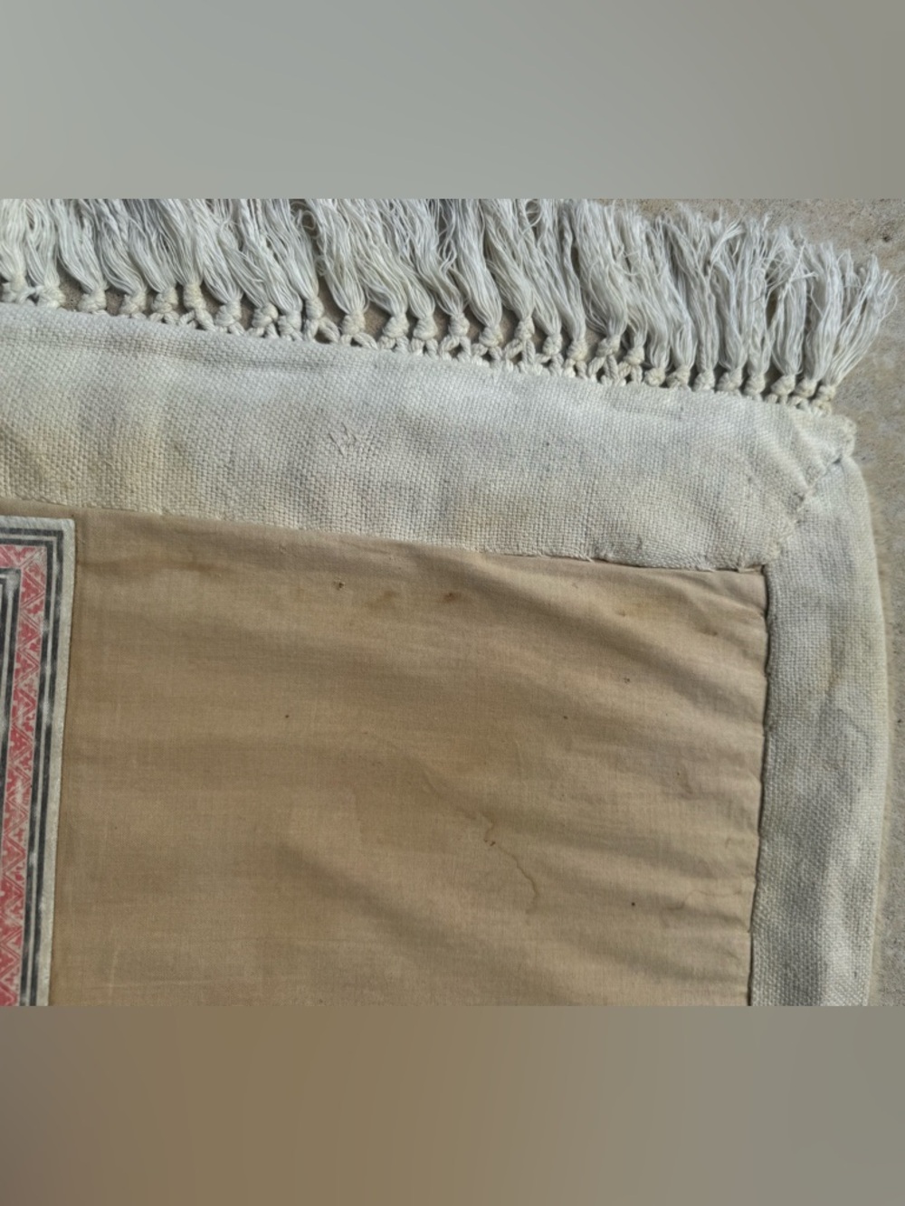 SOLD! - Trans‑Ocean Hand‑Carved Wool Accent Rug | 2x3 | Floral Border | Vintage - Picture 5 of 12